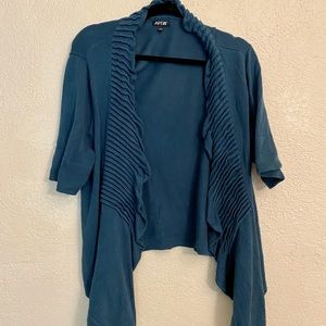 Apt 9 teal 3/4 sleeve cardigan. Size L.